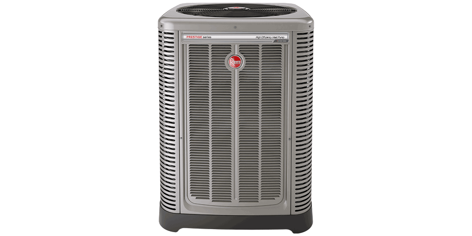 The Rheem Prestige high efficiency heat pump