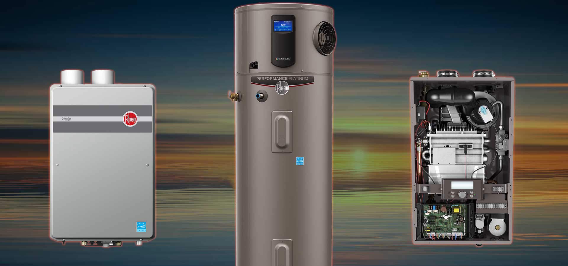 HVAC technicians guide a new heating and air unit hoisted by a crane towards a roof top installation site